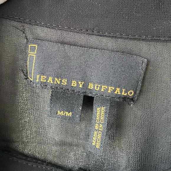 !jeans by buffalo black sheer/ semi transparent top for women - Picture 6 of 10